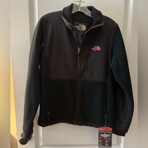 The North Face Black and Pink Denali Jacket
